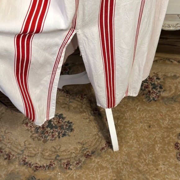 Faithful Striped Red and White with spaghetti straps Women's Maxi Dress - Picture 7 of 11